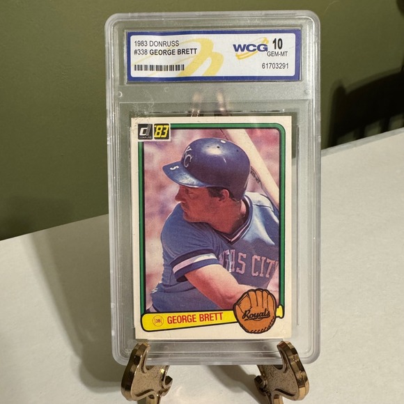 1983 Donruss George Brett #338 Kansas City Royals WCG 10 Gem Mint Baseball Card